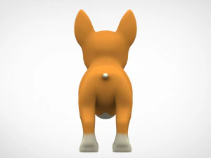 bull terrier puppy 3D Model