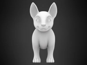 bull terrier puppy 3D Model