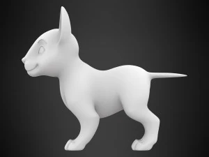 bull terrier puppy 3D Model