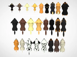 puppies pack 3D Model