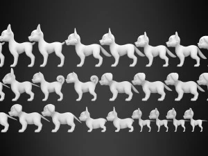 puppies pack 3D Model