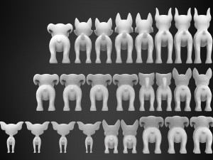 puppies pack 3D Модель