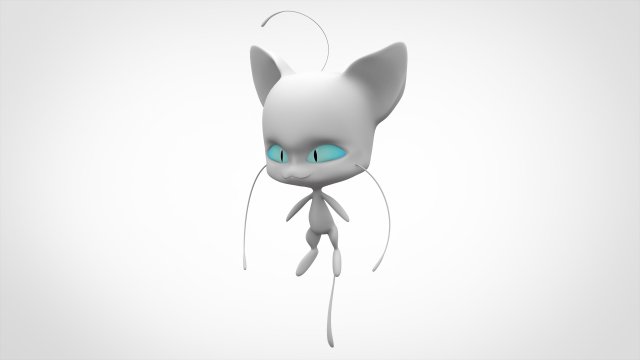 white plagg Modello 3D .c4d .max .obj .3ds .fbx .stl .blend 