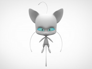 white plagg Modello 3D