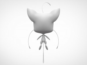 white plagg Modello 3D