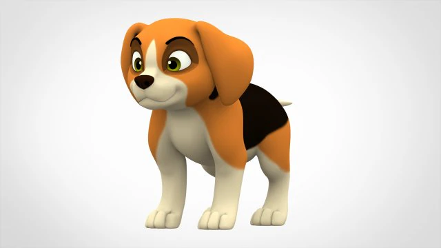 cachorrinho beagle Modelo 3D .c4d .max .obj .3ds .fbx .stl .blend 