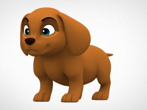 dachshund puppy 3D Model