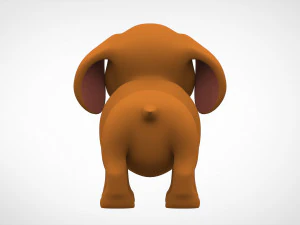 dachshund puppy 3D Model
