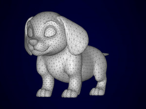 dachshund puppy 3D Модель