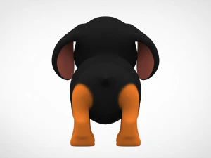 dachshund puppy 3D Model