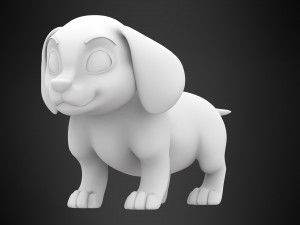 dachshund puppy 3D Model