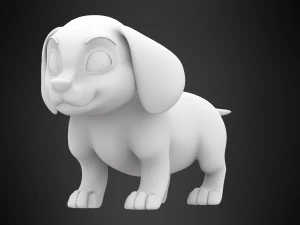 dachshund puppy 3D Model