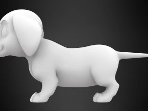 dachshund puppy 3D Model