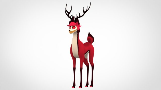 alastor deer 3D Модель .c4d .max .obj .3ds .fbx .stl .blend 