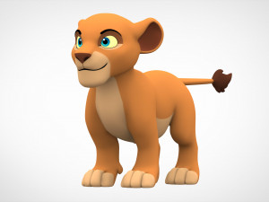 lion cub 3D Model