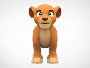 lion cub 3D Model