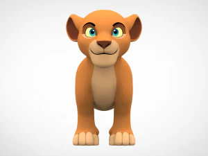 lion cub 3D Model