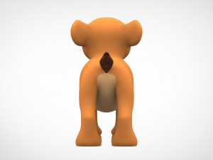 lion cub 3D Model