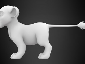 lion cub 3D Model