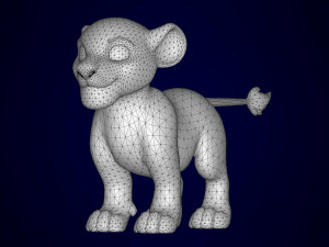 lion cub 3D Model