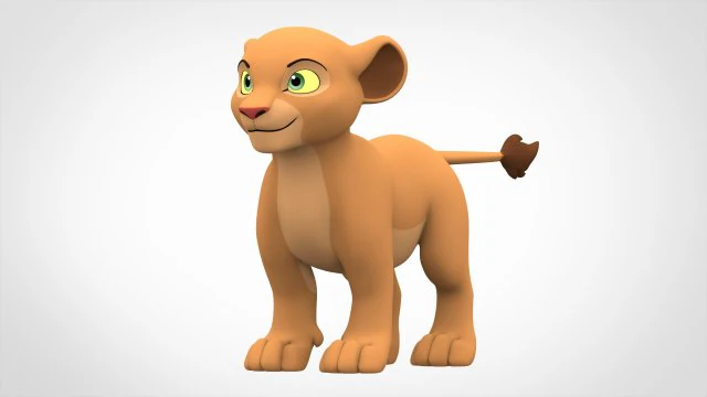 nala cub 3D Model .c4d .max .obj .3ds .fbx .stl .blend 