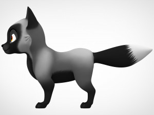 Silver Fox Model 3D