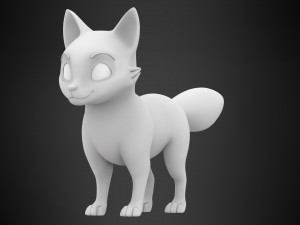 Silver Fox Model 3D