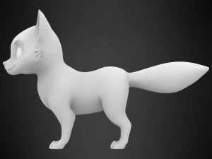 Silver Fox 3D Model