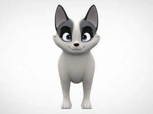 marmurkowy lis Model 3D