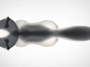 marmurkowy lis Model 3D