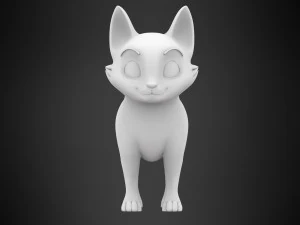 marmurkowy lis Model 3D