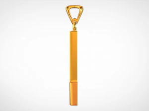 letra um pingente Modelo 3D