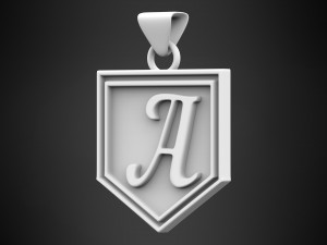 letter a pendant 3D Модель