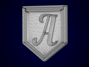 letter a pendant 3D Модель
