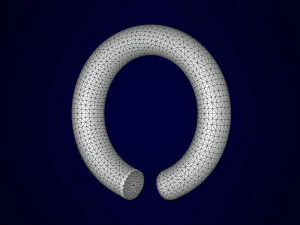 letra um pingente Modelo 3D