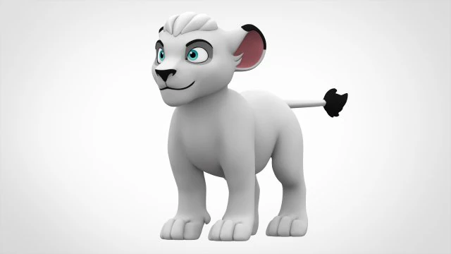 kimba cub 3D Model .c4d .max .obj .3ds .fbx .stl .blend 