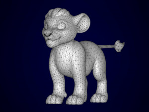 kimba cub 3D Модель