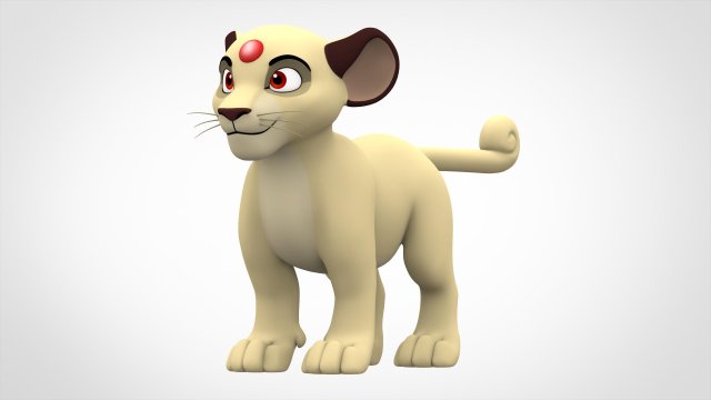 persian cub 3D Model .c4d .max .obj .3ds .fbx .stl .blend 