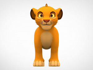simba cub Modèle 3D