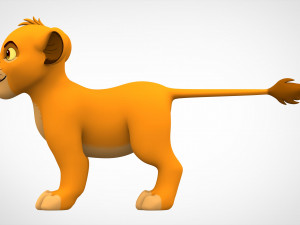 simba cub Modèle 3D