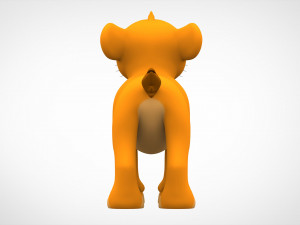 simba cub Modèle 3D