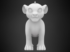 simba cub Modèle 3D
