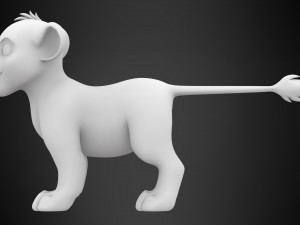 simba cub Modèle 3D