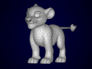 simba cub Modèle 3D