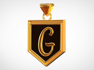letter g pendant 3D Model