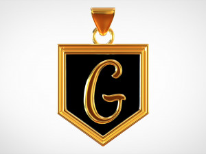 letter g pendant Modelo 3D