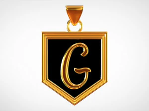 letter g pendant 3D Model