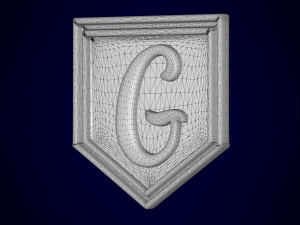 letter g pendant Modelo 3D