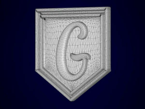 letter g pendant 3D Model
