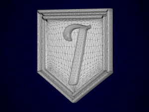 letter i pendant 3D Model